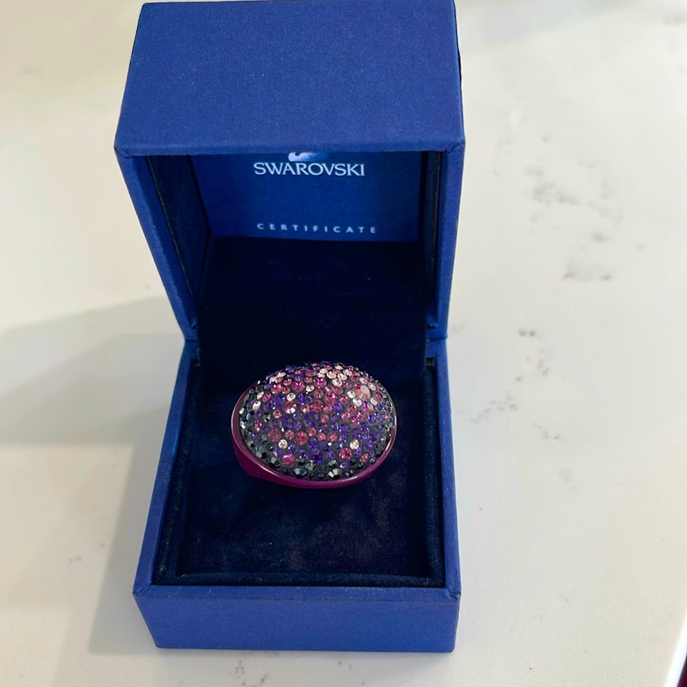 Swarowski authentic ring size 8